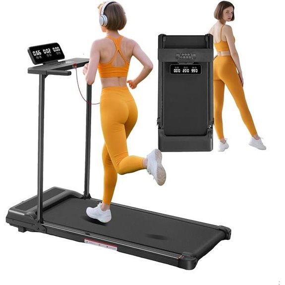 Walking Pad with Handle and Incline 3.0HP Treadmill