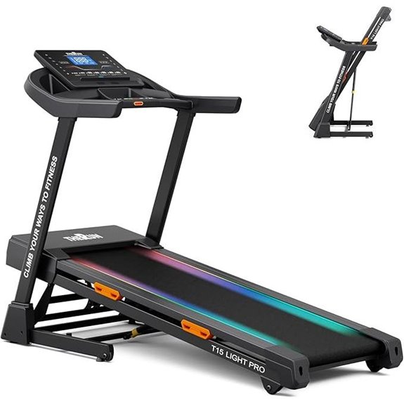 THERUN 20% Incline Treadmill with 12 MPH and Large Belt