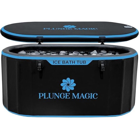 Inflatable Cold Plunge Tub with Cover for Athletes