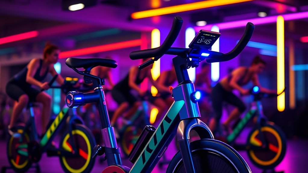 key spin bike features