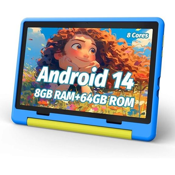 Kids 10-inch Android 14 Tablet with Parental Control