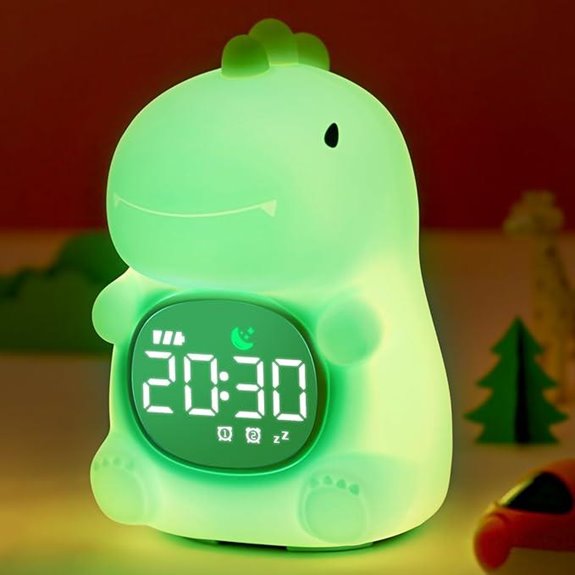 MASHI Kids Alarm Clock with Sun & Moon Night Light