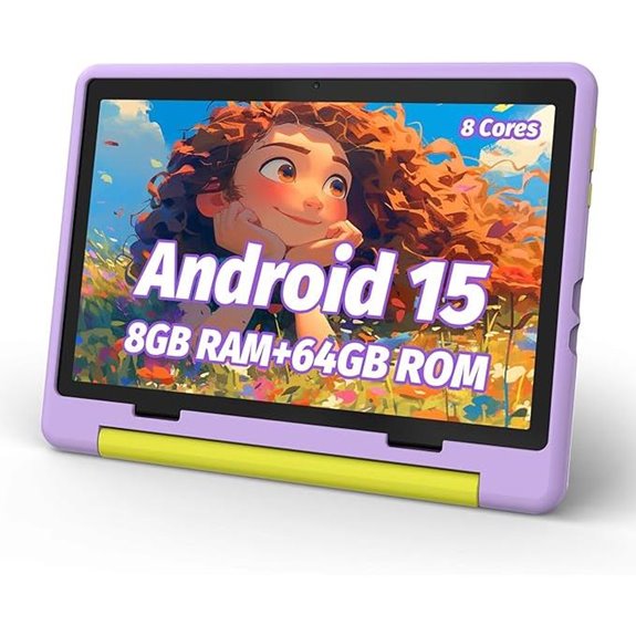 Kids Android 14 Tablet with Parental Control & Expandable Storage