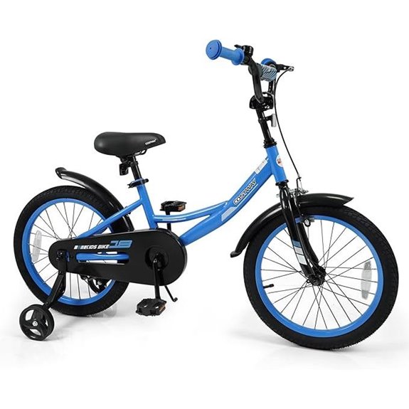 Costway Kids Bike with Training Wheels and Adjustable Seat