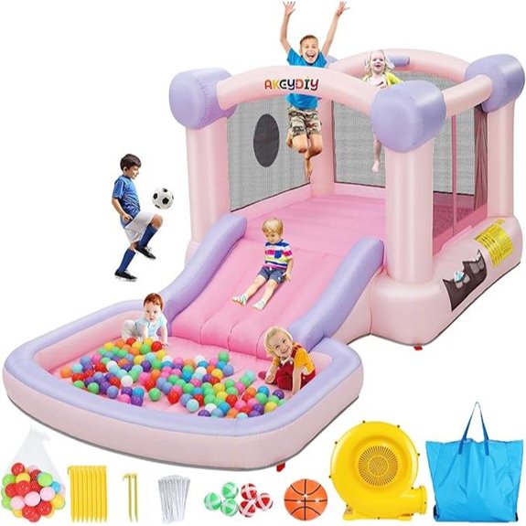 AKEYDIY Bounce House for Kids with Blower