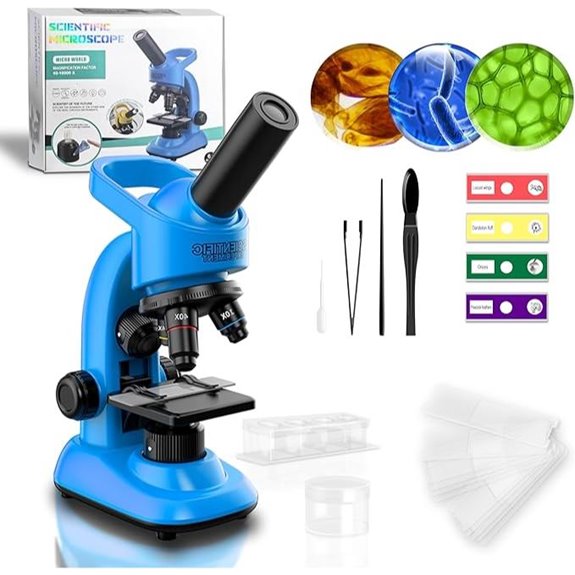 Kids Microscope Kit with LED Light and Tools