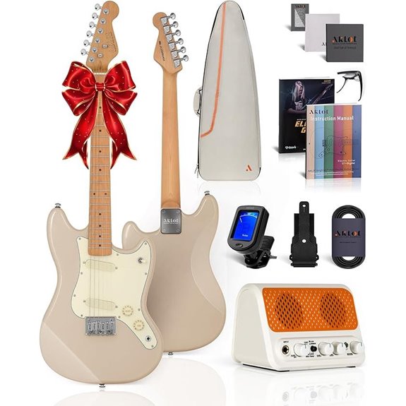 AKLOT 36-inch Kids Electric Guitar Kit (SugarBlush)