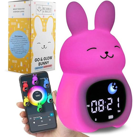 Bumble & Bright Kids Sleep Trainer with Night Light