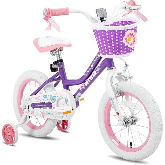 JOYSTAR Girls Bike for Toddlers & Kids with Basket