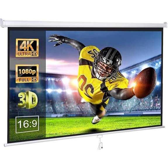 ZENY 100-Inch HD Projector Screen for Home & Outdoor