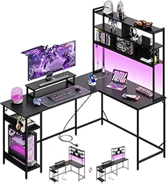 large l shaped gaming desk