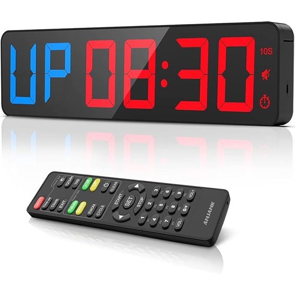 Gym Timer with Large LED Display and Remote