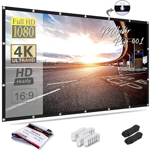 120-inch Foldable Portable Projection Screen
