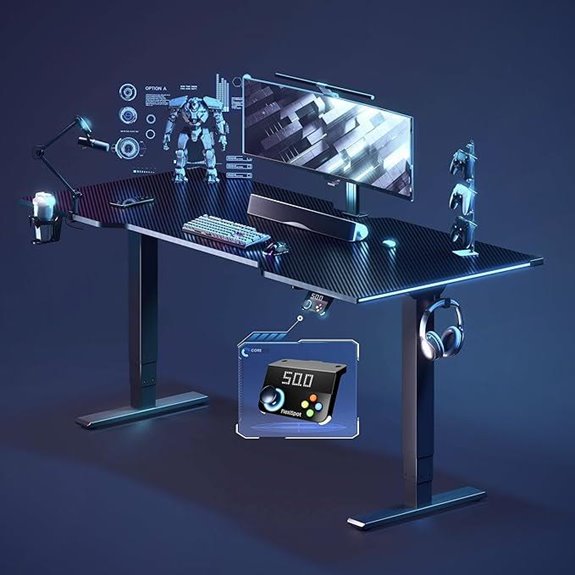 large rgb gaming desk