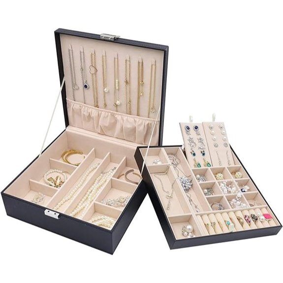 ProCase Leather Jewelry Organizer with Removable Pad