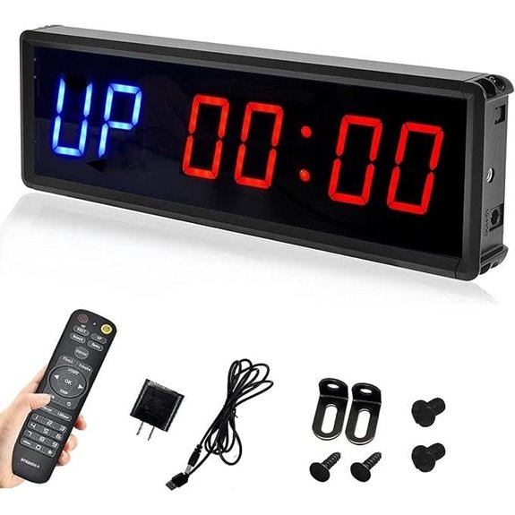 LED Interval Timer with Remote for Fitness