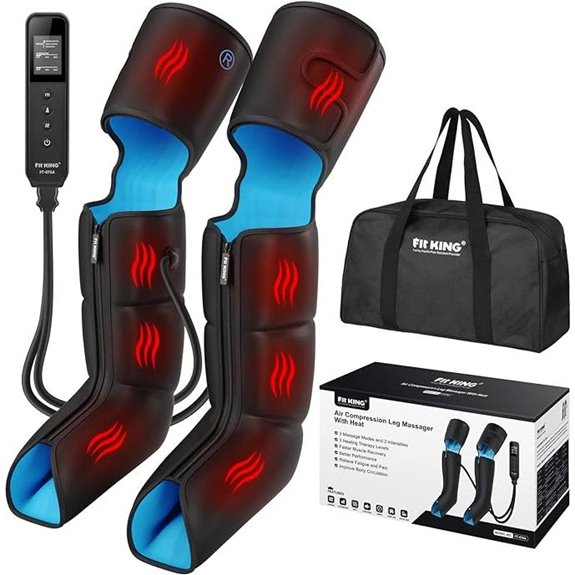 FIT KING Leg Massager with Heat and Compression