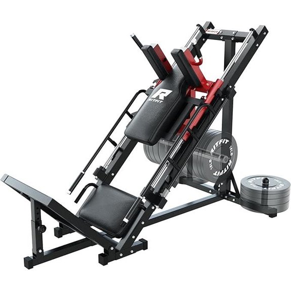 RitFit Leg Press & Hack Squat Machine with Storage