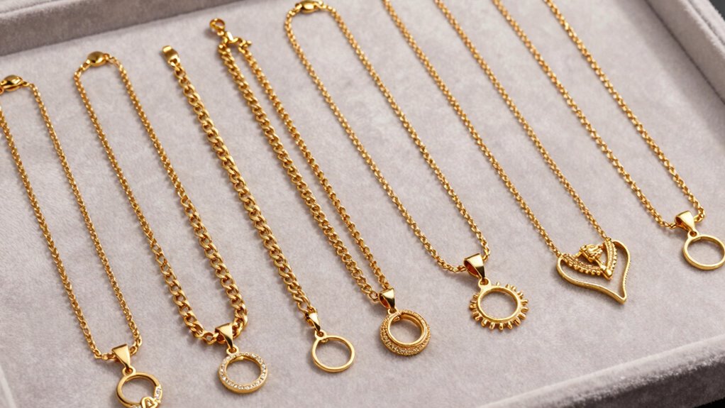 luxury gold necklace collection