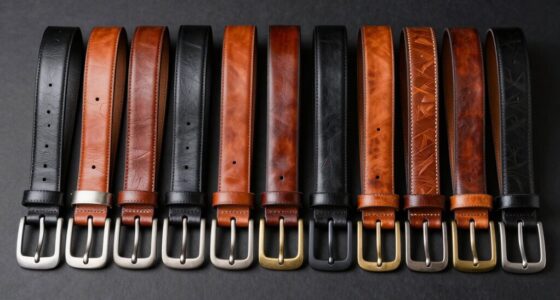 luxury leather belt collection