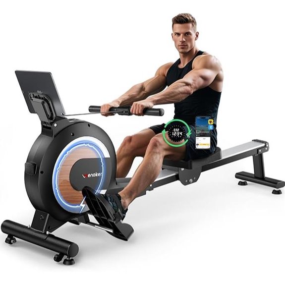 Magnetic Rowing Machine with 32 Resistance Levels