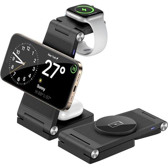 Magnetic 3-in-1 Wireless Charger Stand with 20W Adapter