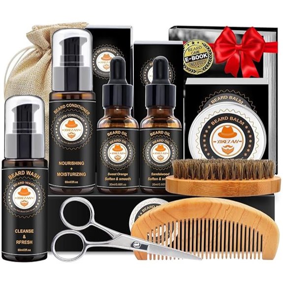 XIKEZAN Men’s Beard Care Kit with Grooming Tools