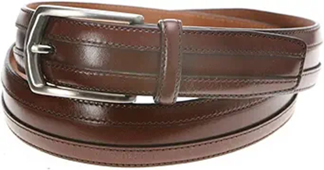 Johnston & Murphy Men's Double Calf Belt