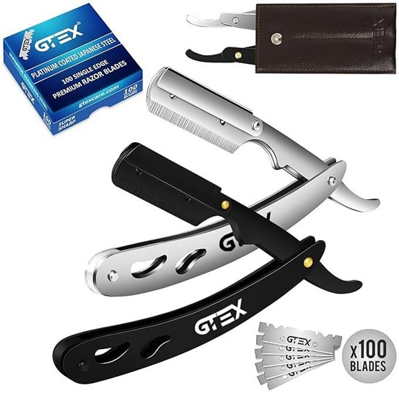 Straight Razor Kit for Men with 2 Blades