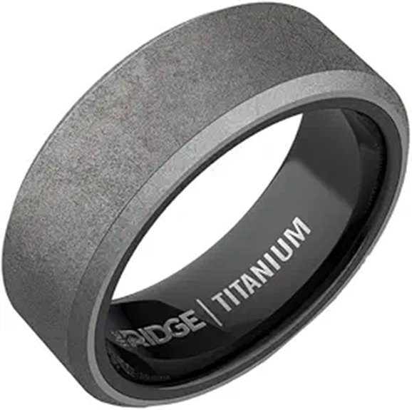 Ridge Tungsten Men’s Wedding Band with Silicone Insert