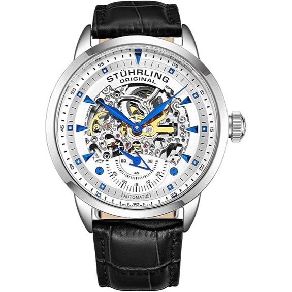 Stuhrling Mens Skeleton Automatic Dress Watch