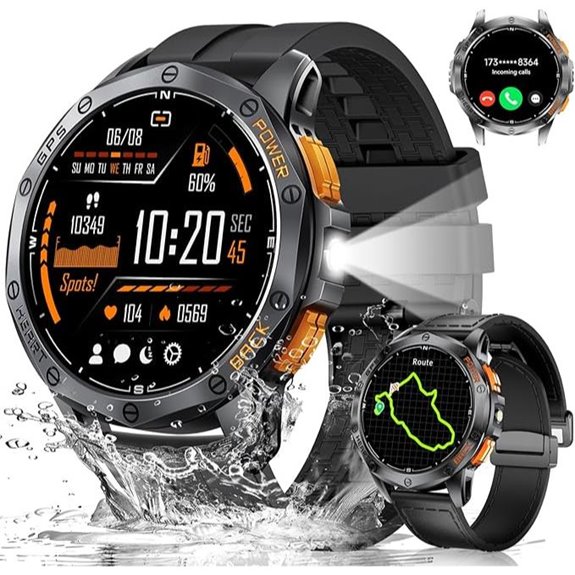 LIGE GPS Military Smart Watch with Fitness Tracker
