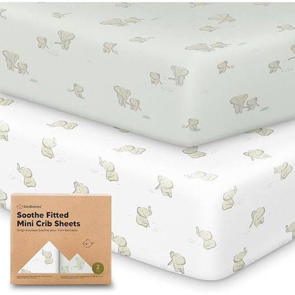 2-Pack Mini Crib Sheets for Pack & Play