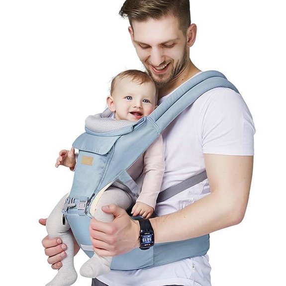 FRUITEAM 6-in-1 Baby Carrier with Waist Stool