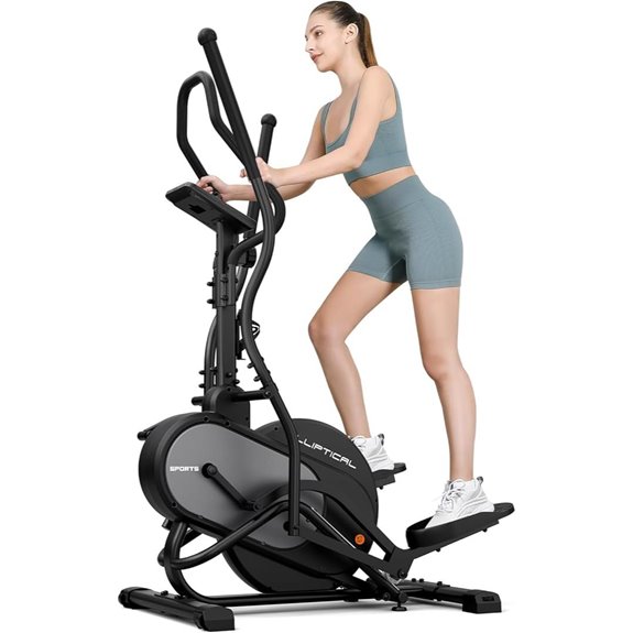 THERUN 3-in-1 Elliptical & Stair Stepper Exercise Machine