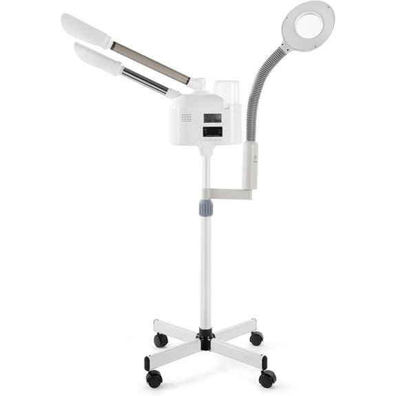 Professional 3-in-1 Facial Steamer with LED Magnifying Lamp