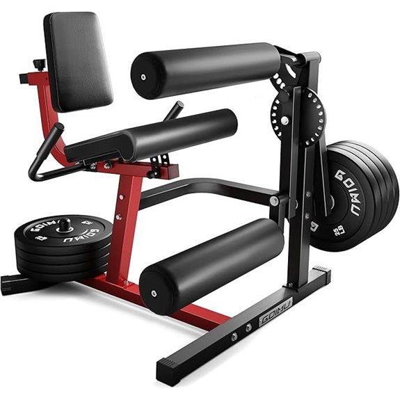 4-in-1 Leg Extension & Curl Machine with Bench