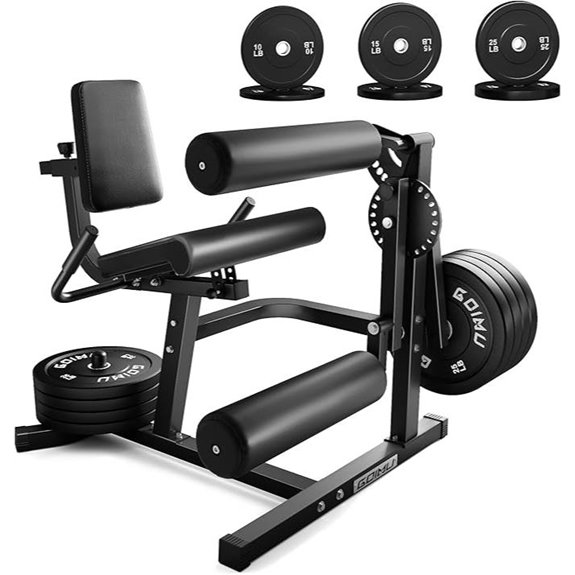 4-in-1 Leg Extension & Curl Machine for Home Gym