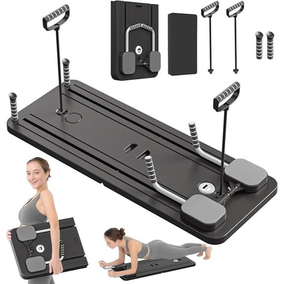 JANUA Pilates Reformer Board 5-in-1 Exercise System
