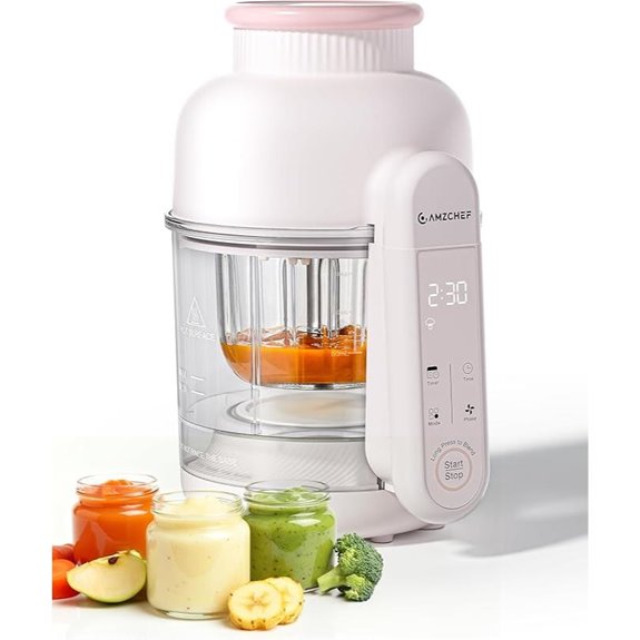 AMZCHEF 6-in-1 Baby Food Maker with Auto Steam