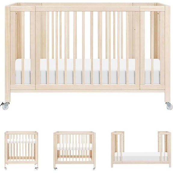 Babyletto Rolli Convertible Crib & Bassinet in Natural