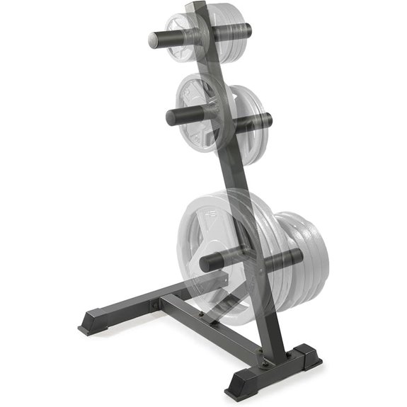 Marcy Olympic Weight Plate Tree for 2-Inch Plates Weight Storage Rack