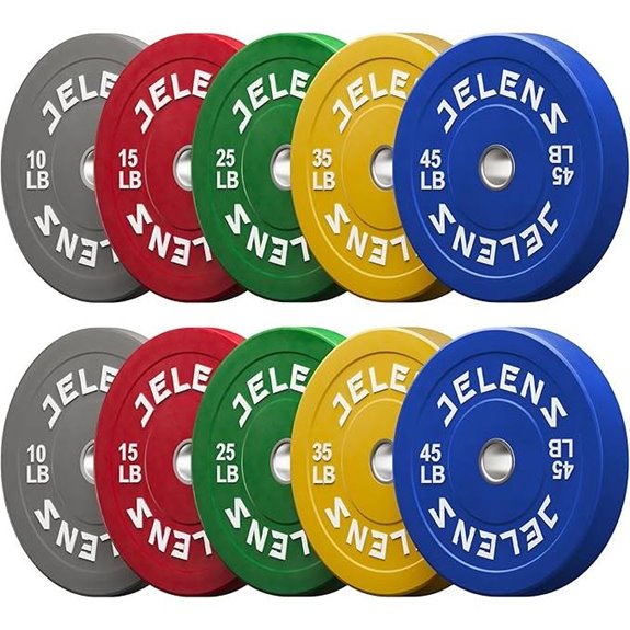 Olympic Rubber Bumper Weight Plates Set (2-Inch)