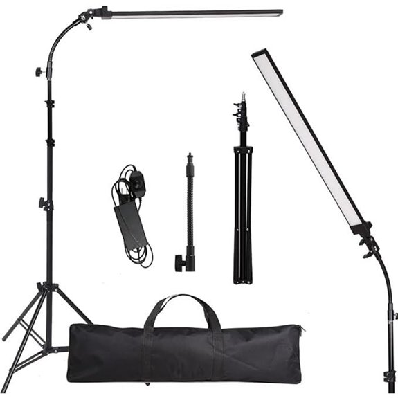 Photography LED Lighting Kit with Stand and Bag