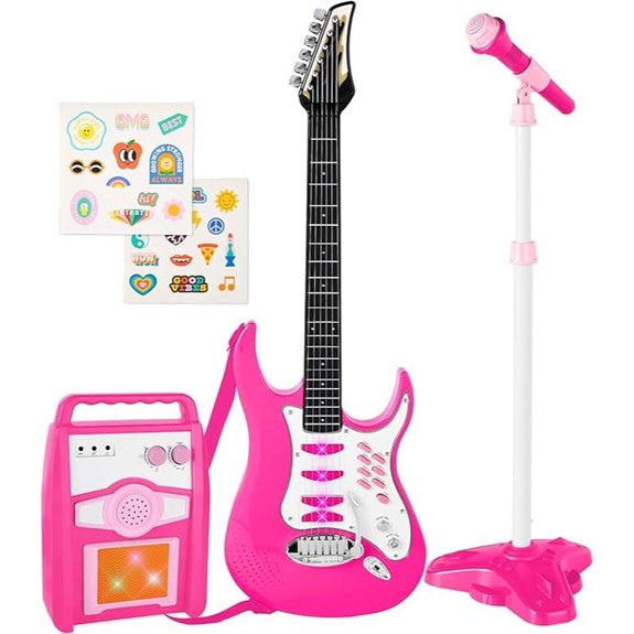Best Choice Kids Electric Guitar Play Set (Pink)