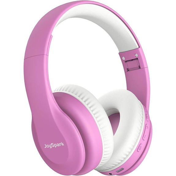 Kids Bluetooth Headphones Wireless Pink 60H Playtime