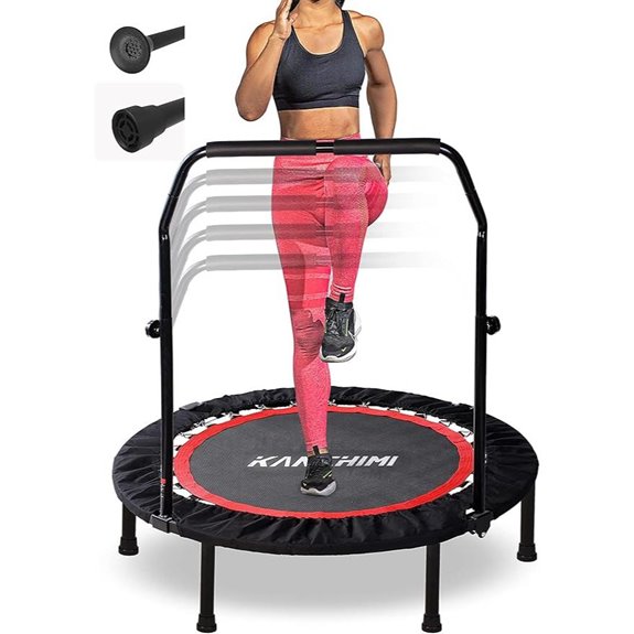 portable handle rebounder trampoline