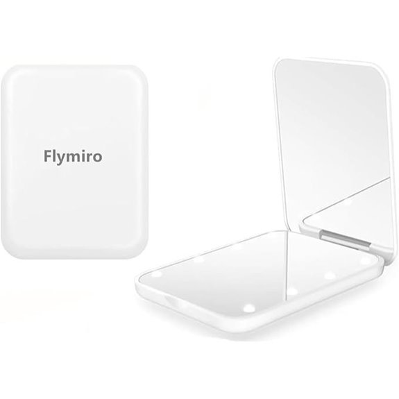 Mini Foldable Mirror with LED Lights