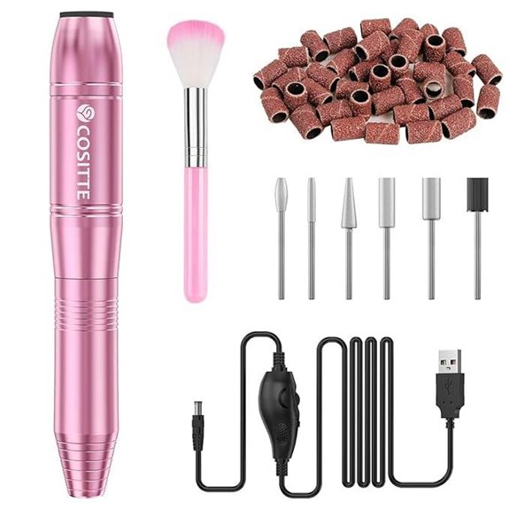 USB Electric Nail Drill Kit for Manicure and Pedicure