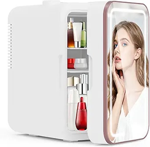 Mini Fridge for Skincare & Makeup Portable Cooler & Warmer